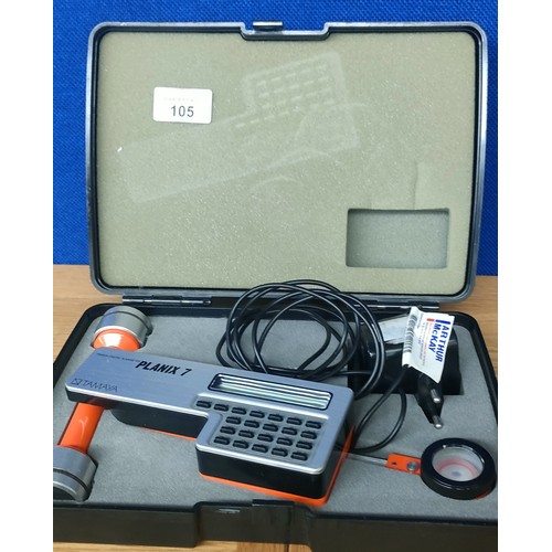 105 - Boxed Tamaya Digital Planimeter Planix 7 tool