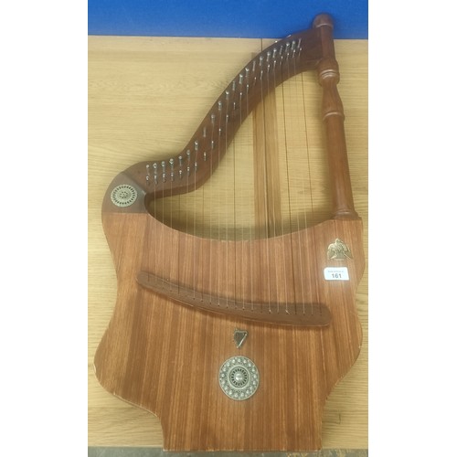 161 - Wooden harp stringed instrument