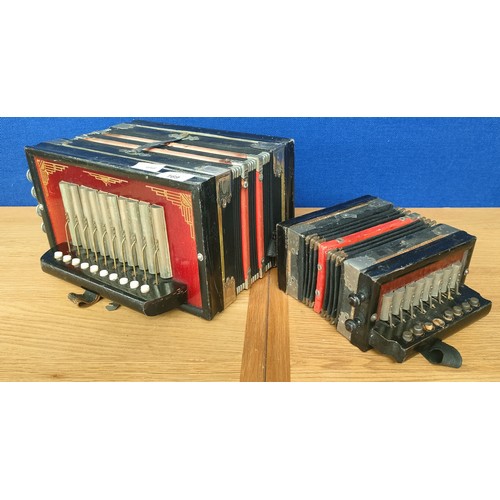 169 - Two vintage squeeze boxes.