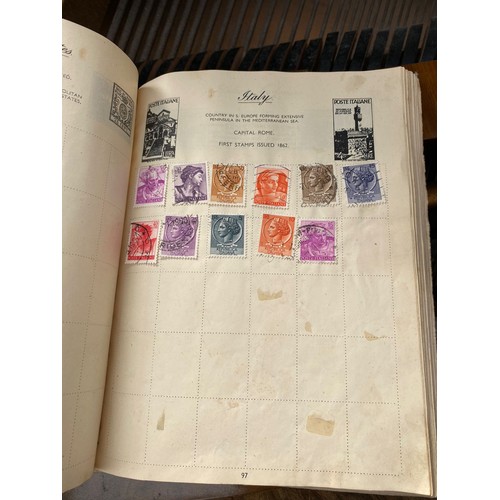 311 - Vintage Royal Mail Stamp Album and stamps and two smaller albums containing various world stamps