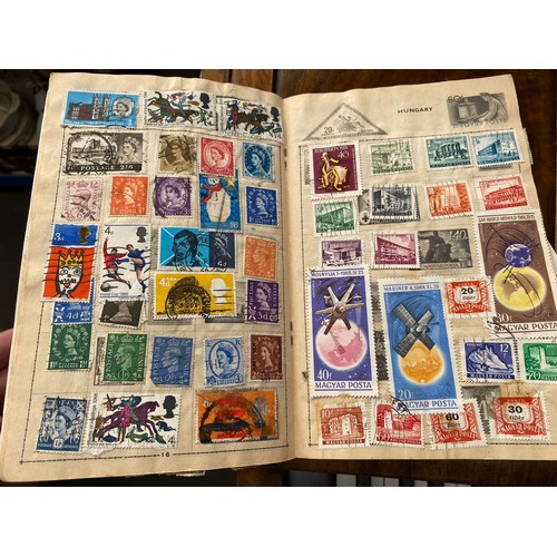 311 - Vintage Royal Mail Stamp Album and stamps and two smaller albums containing various world stamps