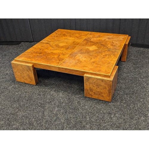 920 - David Field MBE Walnut Coffee Table 1970 [1974] [Prescot Gallery] [27.5x107cm]