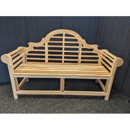 923 - Lutyens Teak garden bench [105x163.5x55.5cm]