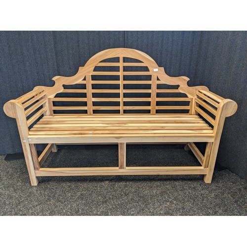 926 - Lutyens Teak garden bench [105x163.5x55.5cm]