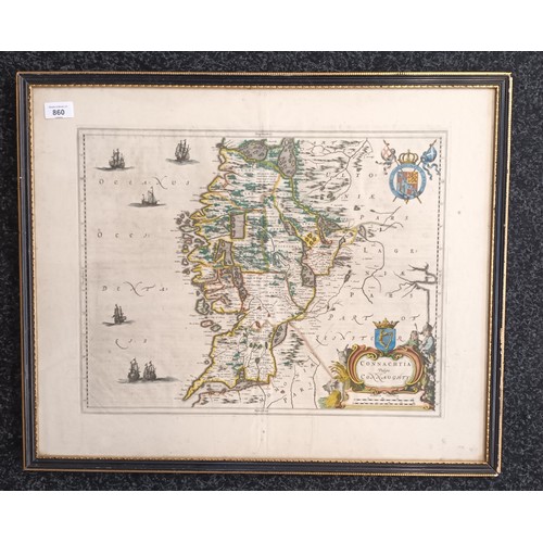 984 - Original antique map of Ireland.
[Frame 55x67cm]