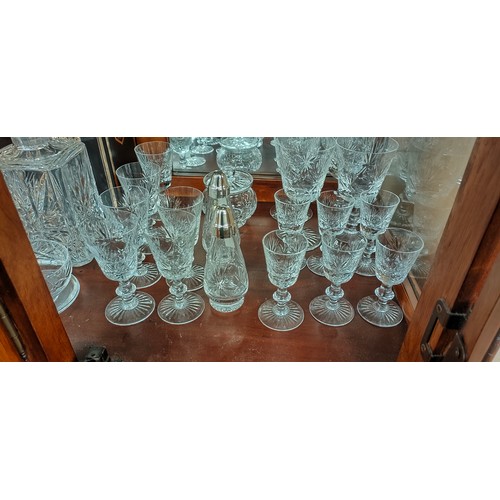 769 - A Collection of Edinburgh crystal items; Boxed Sherry glasses and wine glasses, Brandy glasses, Deca... 