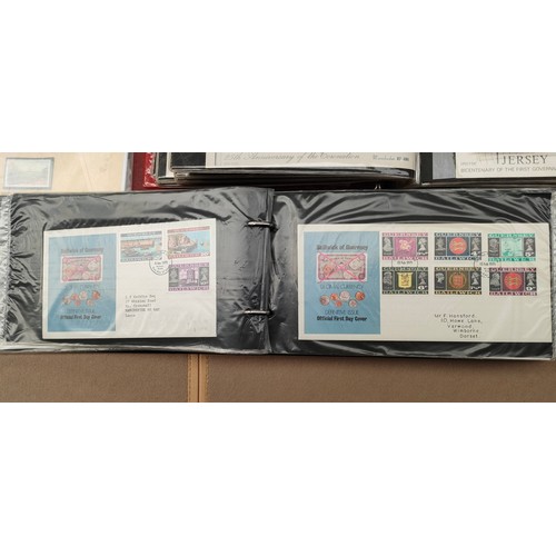 760 - Shelf of First day covers; Jersey, Guernsey and Alderney.