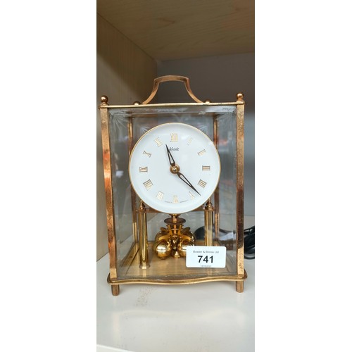 741 - Vintage German Kundo mantel clock