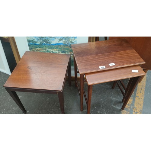 902 - Mid Century nest of two tables and side table