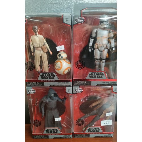 841 - Four boxed Star Wars Elite Series die cast figures