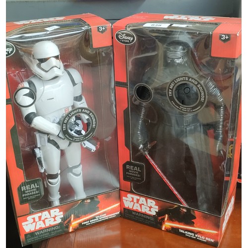 838 - Two boxed Star Wars Figures; Kylo Wren and Stormtrooper