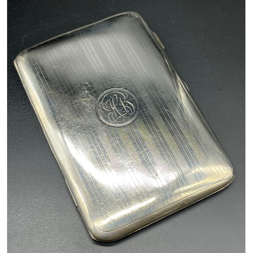 1181 - Birmingham Art Deco design cigarette case [12.5x8.5cm] [167grams]