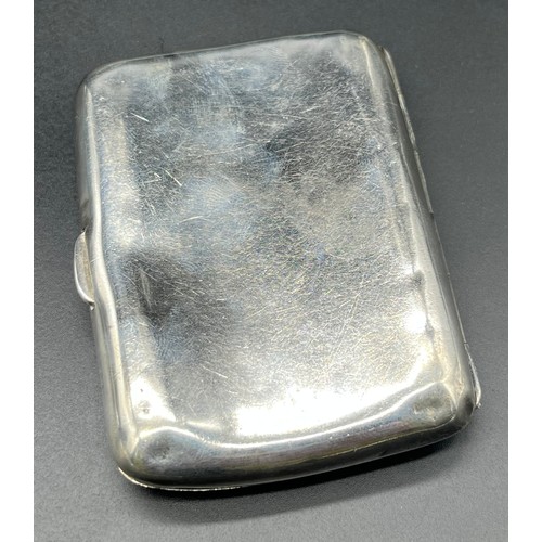 1182 - Edinburgh silver Hamilton & Inches cigarette case. [8.5x6cm]