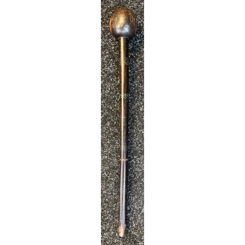 1235 - Antique African tribal Knobkerrie war club. [52cm in length]