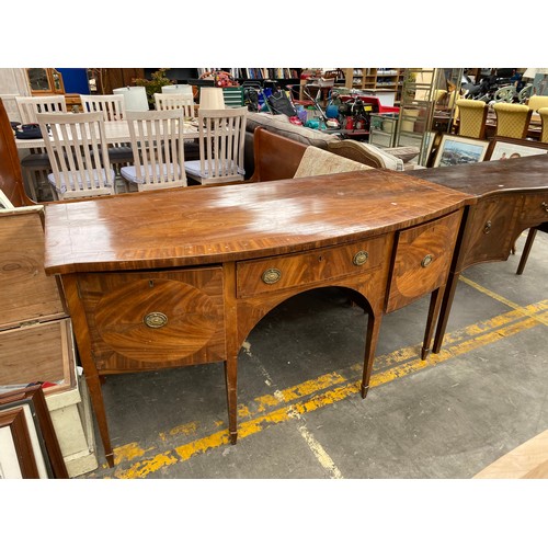 939A - 19th century Bowfront sideboard.