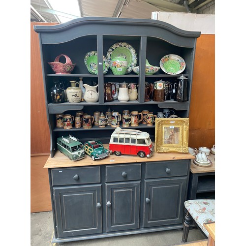 955 - Farmhouse Rustic pine painted Welsh dresser