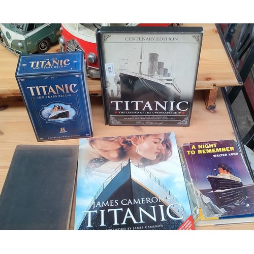 956 - Selection of various Titanic books and DVD Set