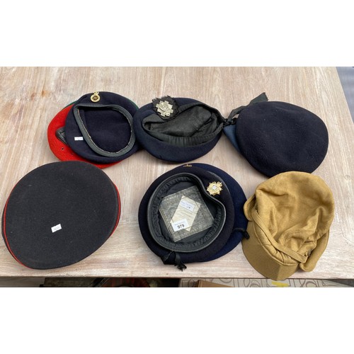 979 - A Selection of military Beret hats