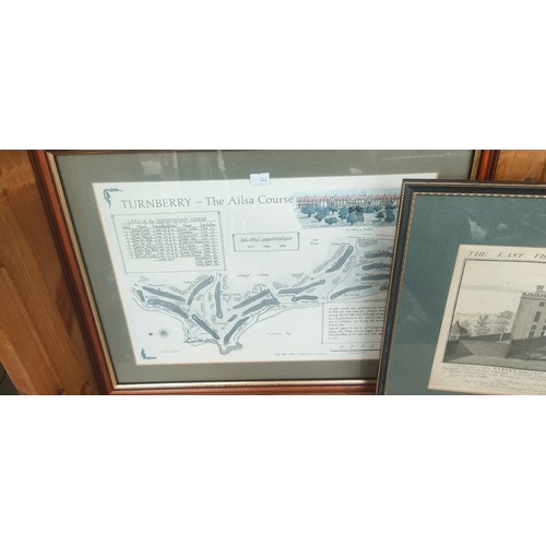 1071 - Various map and landmark prints and Charles Rowbotham etching.