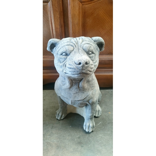 85A - Staffordshire bull terrier garden ornament