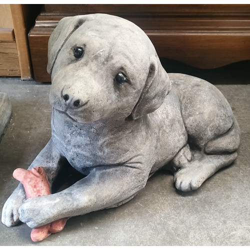 85B - A Labrador puppy garden ornament