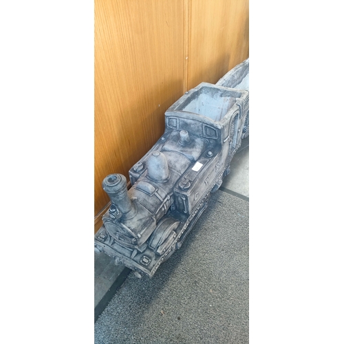 86B - A Train loco and tender large garden ornament total weight 75kg