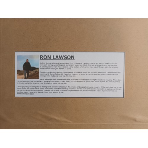 1282 - Ron Lawson
Artist proof  12/20 titled 'Hebridean Croft House', signed.
[46x116cm]