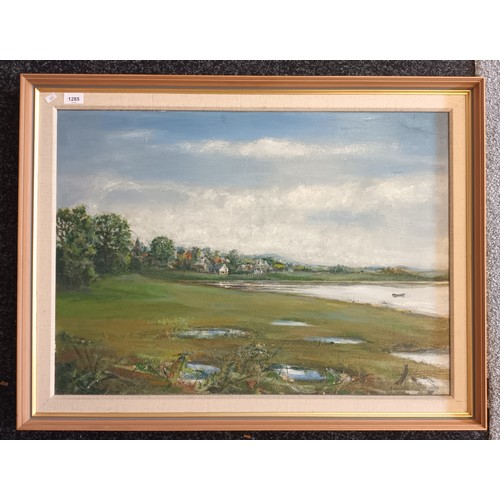 1285 - Eric Ritchie
Large oil on board depicting River landscape, signed and dated 1934.