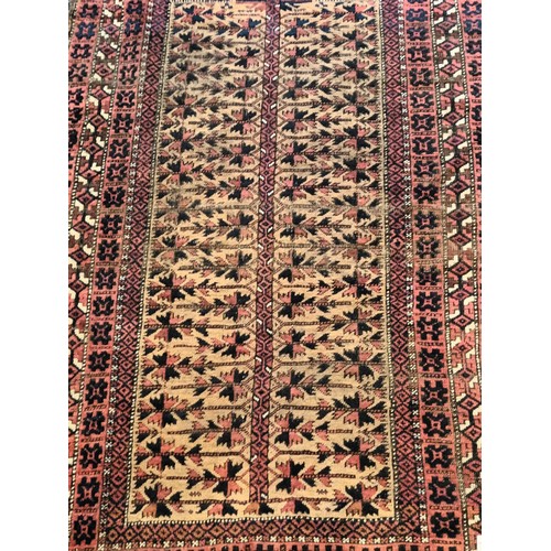 1671 - Antique Baluch Design Handmade Rug  measuring 190 cm x 110 cm.