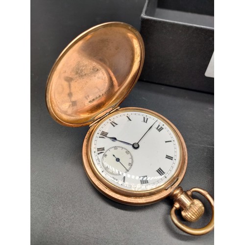 1108 - Two antique pocket watches; Half Hunter Waltham U.S.A Tempus, 7 Jewels & Full Hunter 15 jewels pocke... 