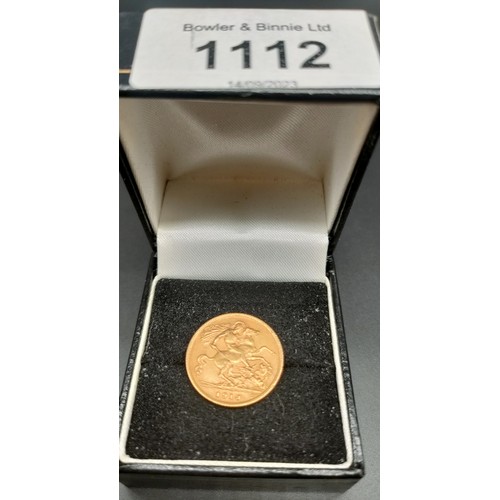 1112 - 1913 George V Half Gold Sovereign Coin