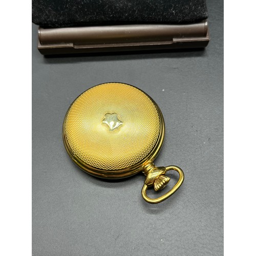 1107 - Vintage Jean Pierre full hunter pocket watch, with original box, pouch and guarantee slip with first... 