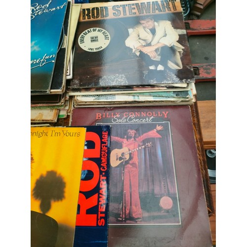 64E - A collection of records to include David Bowie, rod Stewart, Shirley bassie and Paul McCartney