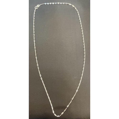 81 - 18ct white gold necklace. [1.87grams]