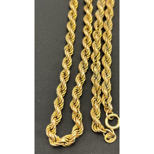 578 - 9ct yellow gold belcher necklace. [35cm length drop] [20.76Grams]