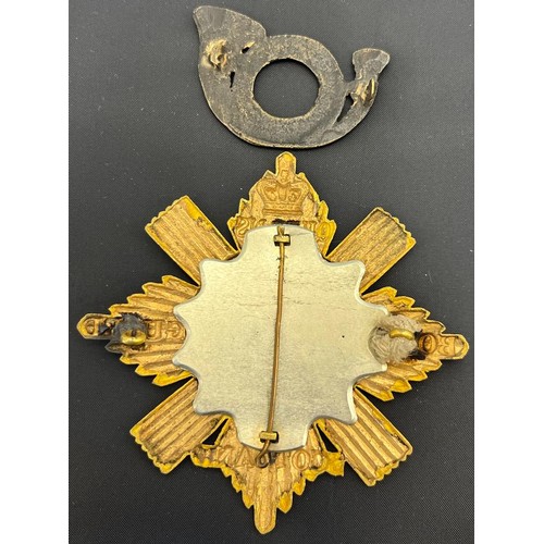 572 - Queen's Body Guard for Scotland. Royal Company of Archers Victorian Sash Badge. Together with a Mili... 