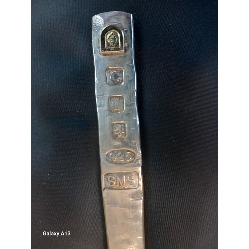 610 - Heavy Edinburgh Silver Jubilee Stilton Spoon- silver & gold. Produced by Sheana M. Stephen D.A. [24c... 