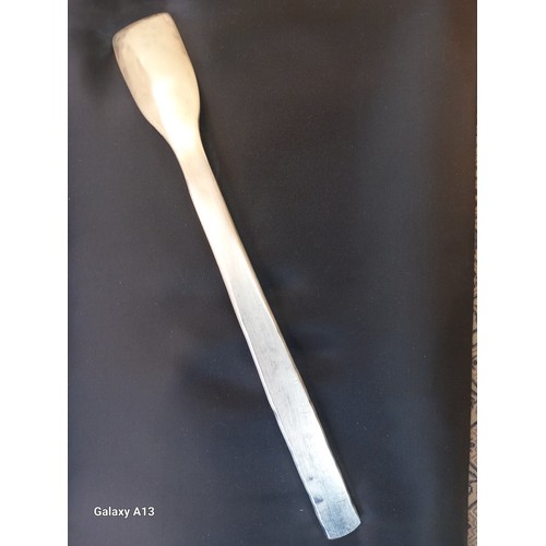 610 - Heavy Edinburgh Silver Jubilee Stilton Spoon- silver & gold. Produced by Sheana M. Stephen D.A. [24c... 