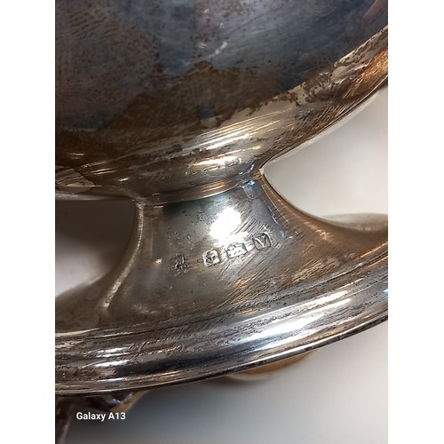 564 - Birmingham silver paraffin hand lantern with Griffin head shaped handle, Chester silver and scrimsha... 