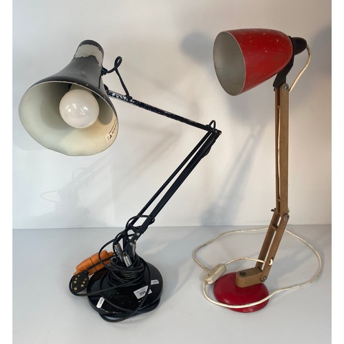 299 - 2 mid century anglepoise table lamps