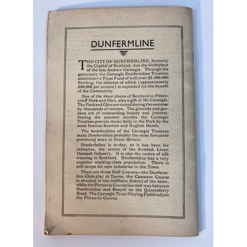 355 - A Carnegie Dunfermline trust 'One way golf' book The secret and simplicity of the perfect swing illu... 