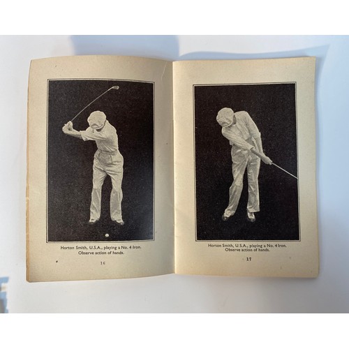 355 - A Carnegie Dunfermline trust 'One way golf' book The secret and simplicity of the perfect swing illu... 