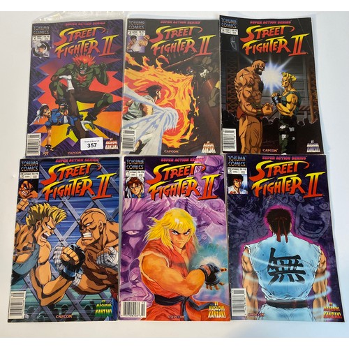 357 - A collection of Capcom Tokuma 'Street Fighter 2' comics. Numbers 2,3,4,6,7 and 8