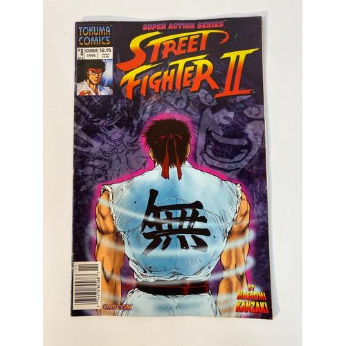 357 - A collection of Capcom Tokuma 'Street Fighter 2' comics. Numbers 2,3,4,6,7 and 8