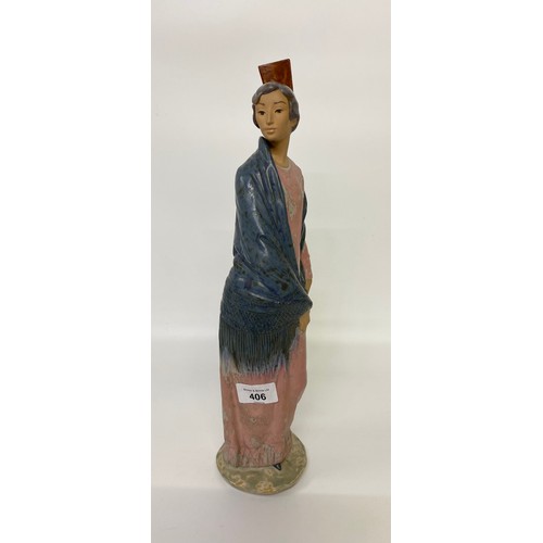 406 - A large Nao Lady figurine [40cm]