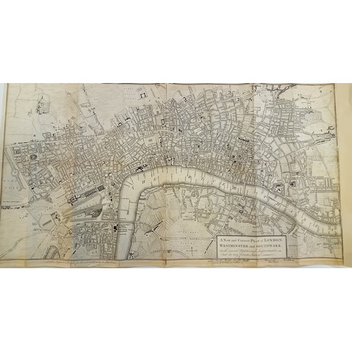 98 - Original Map of A new and Correct Plan of London, Westminster and Southwark with several additional ... 