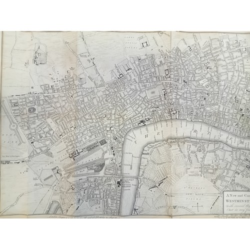 98 - Original Map of A new and Correct Plan of London, Westminster and Southwark with several additional ... 