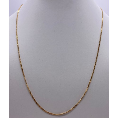 32 - 9ct gold chain together with 9ct gold bracelet 

Weight - 4.95g