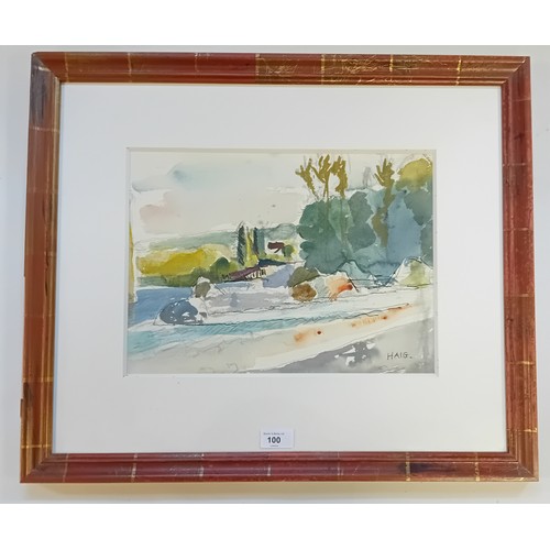 100 - Earl Haig RSA (1918-2009)
Watercolour titled ''Near San Gottardo', signed and dated 2003. Exhibited ... 