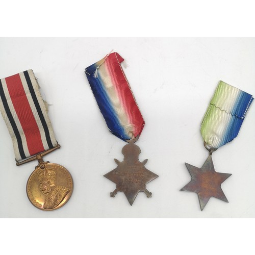 58 - WW1 special constabulary long service medal given to Henry Brocklehurst, WW1 1914-1915 star medal gi... 